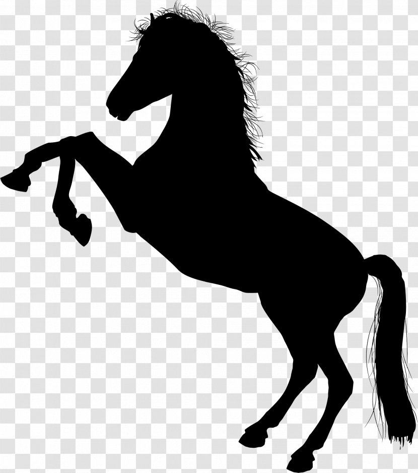 Horse Unicorn Silhouette Clip Art - Pack Animal - Pegasus Transparent PNG