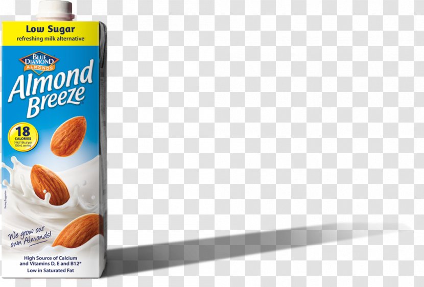 Almond Milk Blue Diamond Growers Drink Transparent PNG