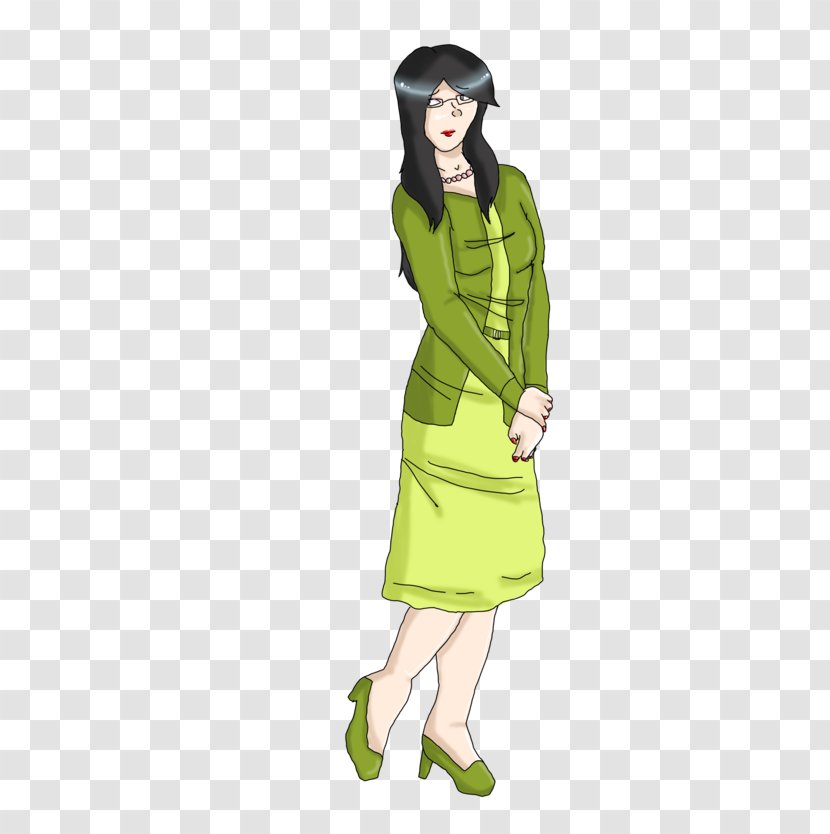 Green Outerwear Dress Sleeve - Watercolor Transparent PNG