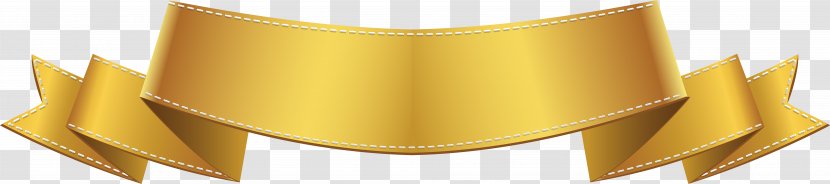 Paper Banner Clip Art - Material - Golden Image Transparent PNG