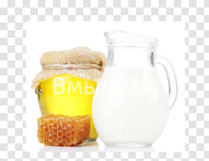 Milk Honey Drink Dairy Products Juice - Tableware Transparent PNG