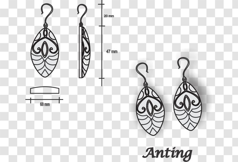 Earring Jewellery Design Sketch Brooch - Tokopedia - Langkah Batu Transparent PNG