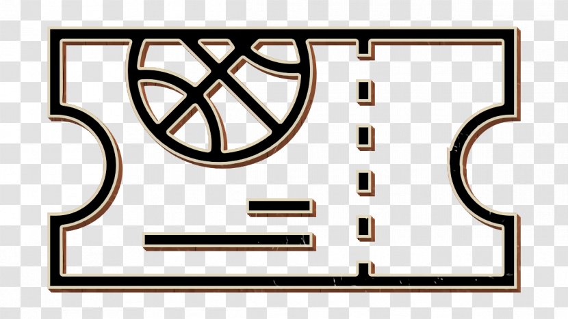 Basketball Icon Sport Ticket - Rectangle Transparent PNG