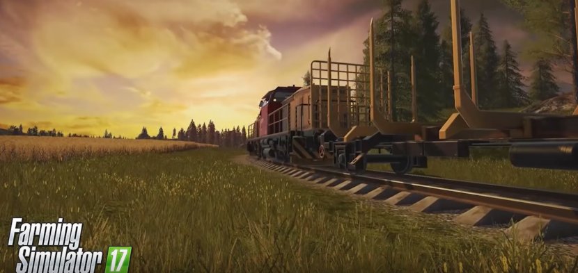 Farming Simulator 17 15 Train Rail Transport PlayStation 4 - Field Transparent PNG