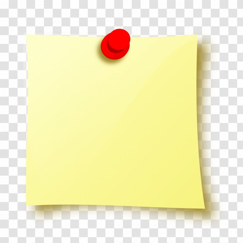 Paper Post-it Note Material Yellow - Sticky Notes Transparent PNG