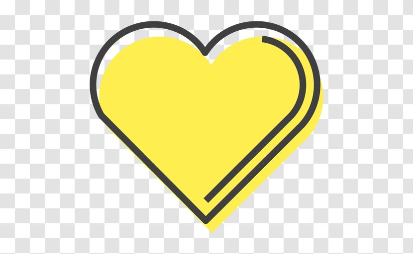 Heart Yellow Symbol Clip Art - Origami Transparent PNG