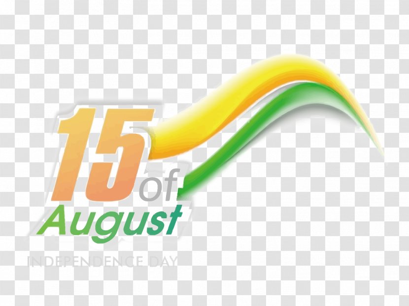 Indian Independence Movement Day Flag Of India National - Text - Vector 15 Years Transparent PNG