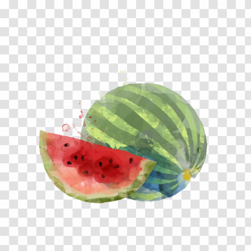 Smoothie Watercolor Painting Auglis Watermelon - Painted Transparent PNG