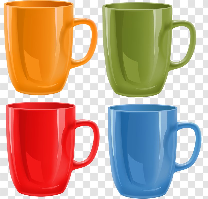 Coffee Cup Clip Art - Orange - Plastic Cups Transparent PNG
