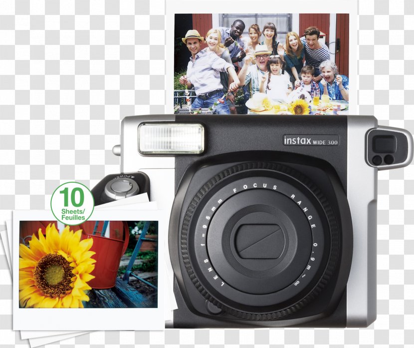 Photographic Film Fujifilm Instax Wide 300 Instant - Camera Lens Transparent PNG