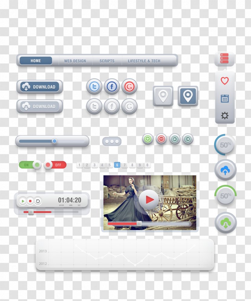 Button Graphical User Interface - Progress Bar - Push Transparent PNG
