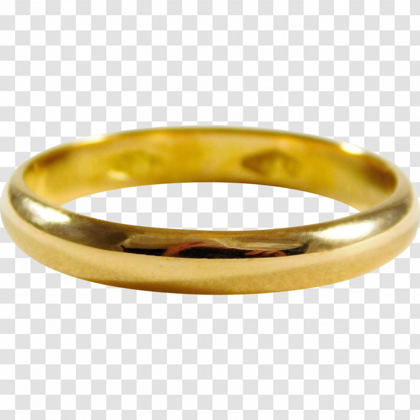 Wedding Ring Bangle Colored Gold Platinum - Brass Transparent PNG