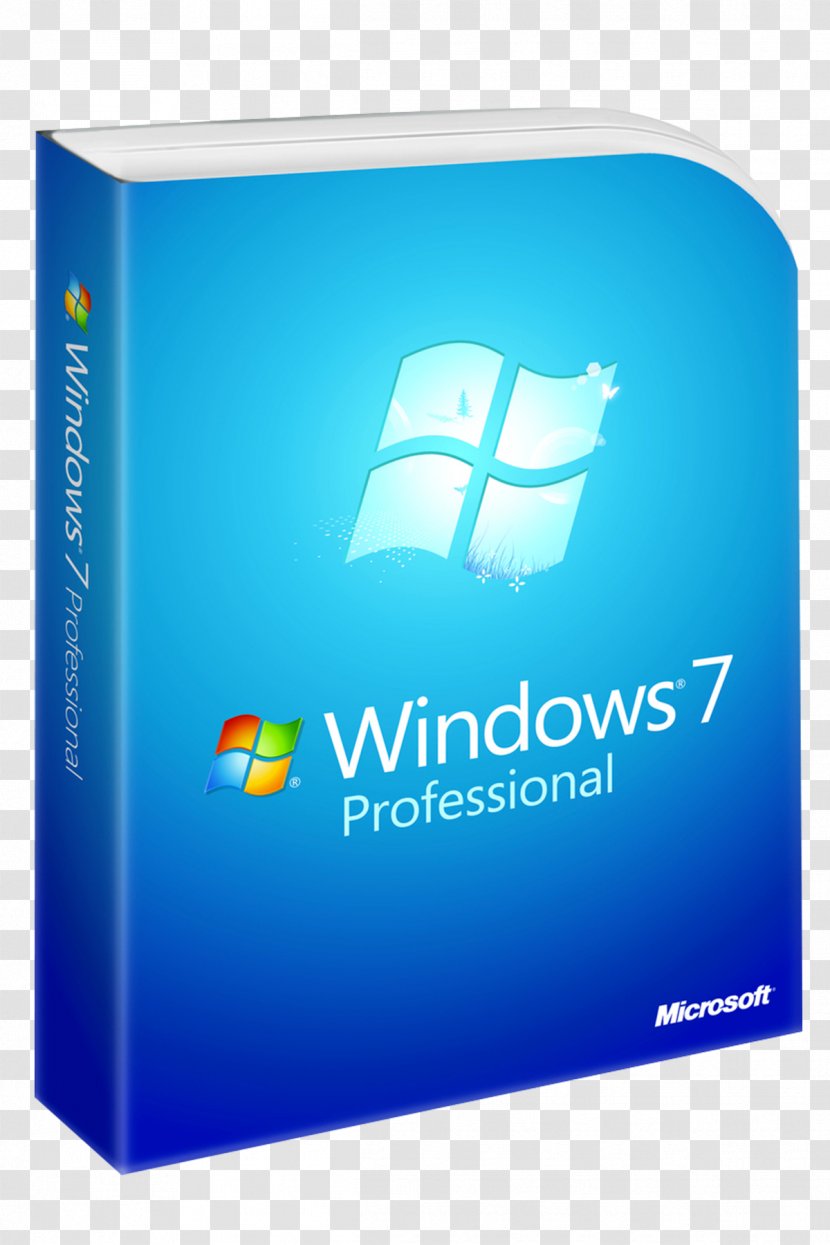 Microsoft Windows 7 Professional W/SP1 Computer Software Operating Systems - Bit Transparent PNG
