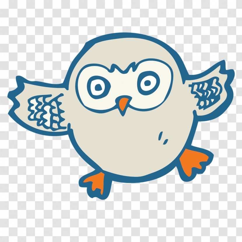 Owl Drawing Cartoon - Beak Transparent PNG