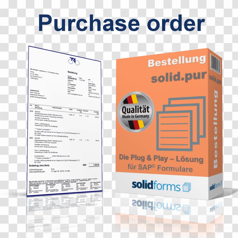 Purchase Order Purchasing Form - Sales - FOrm Transparent PNG