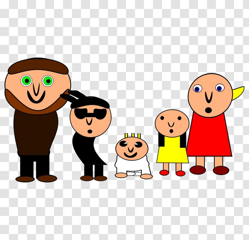 Family Child Mobile Phones Drawing Clip Art - Cartoon Pictures Transparent PNG