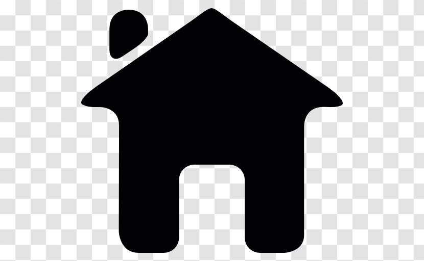 House - Symbol - Black And White Transparent PNG