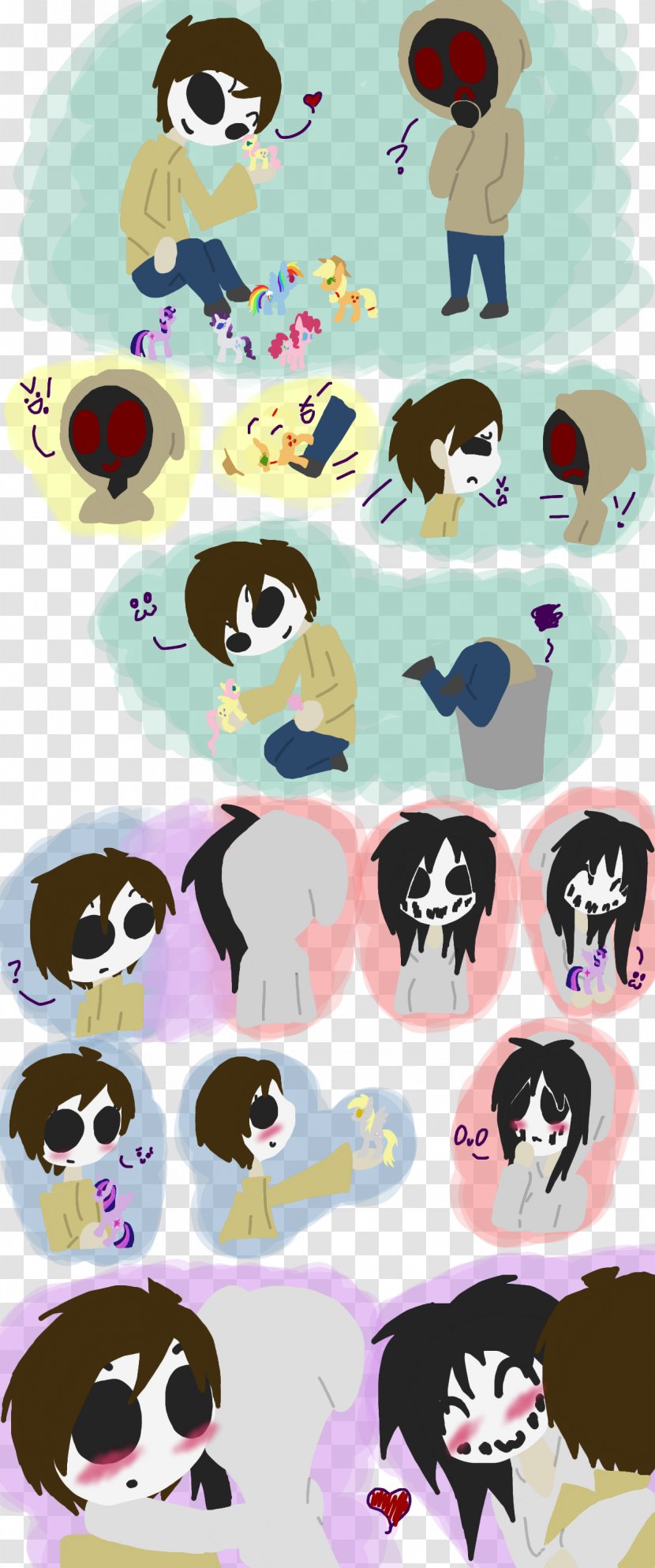 My Little Pony Creepypasta Hoodie Love - Frame Transparent PNG