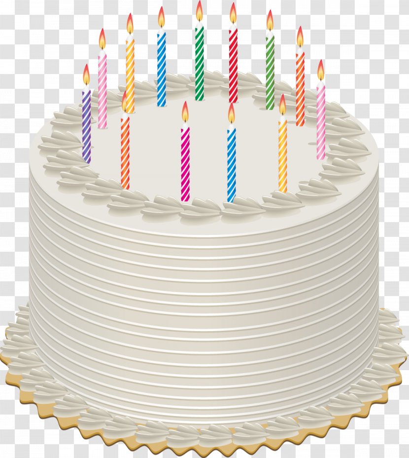 Birthday Cake Cupcake Candle - Pasta Transparent PNG