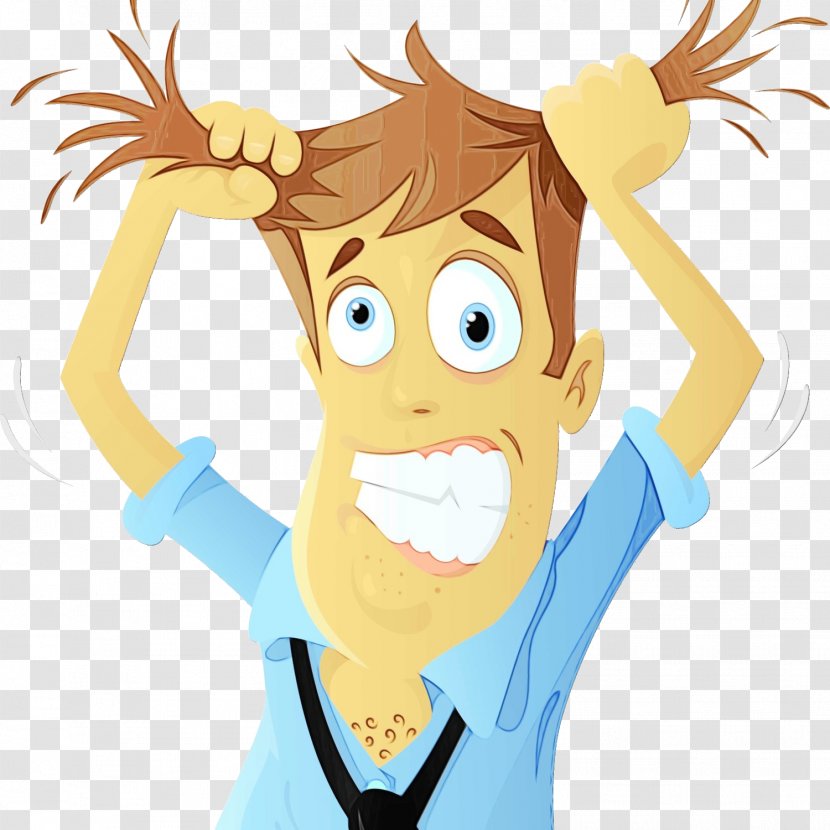 Stress Health Cartoon Fatigue Sleep - Finger - Style Smile Transparent PNG