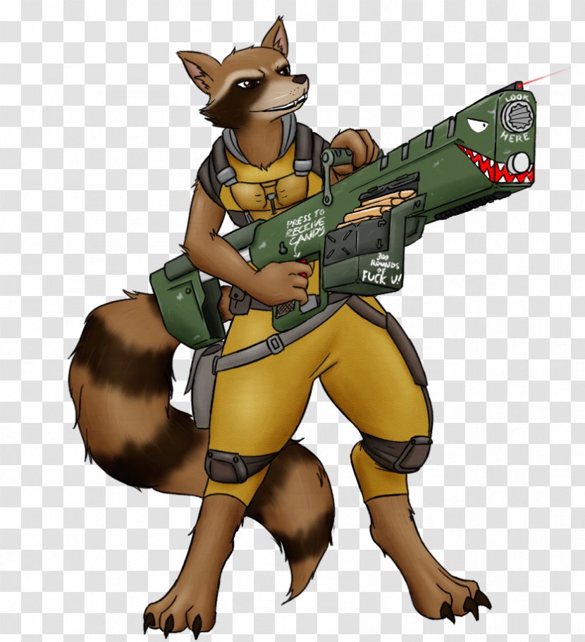 Rocket Raccoon Firearm Gun Ranged Weapon - Male Transparent PNG