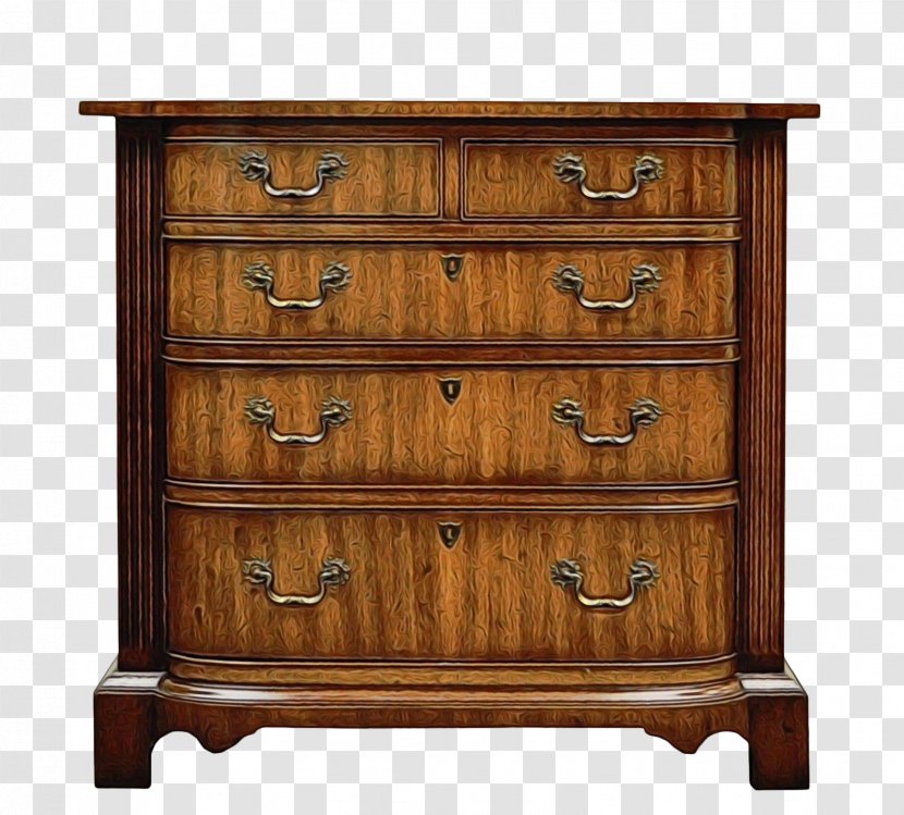 Drawer Chest Of Drawers Furniture Wood Stain Varnish - Wall Hardwood Transparent PNG