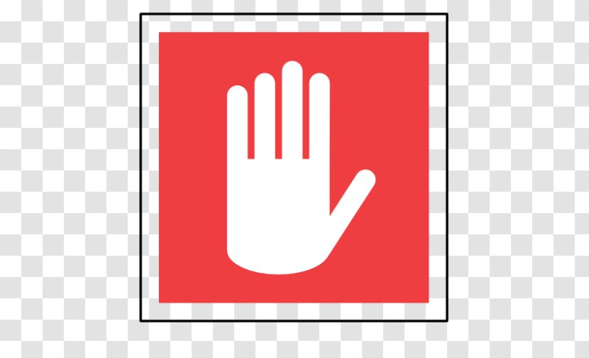 Icon Stop Sign - Finger Transparent PNG