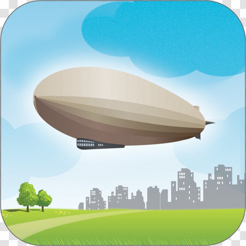 Zeppelin Rigid Airship Blimp Batman Wall Decal - Skyline Transparent PNG