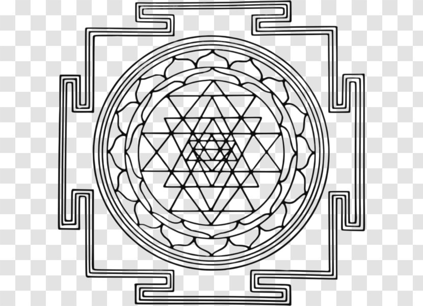 Hindu Iconography Sri Yantra Hinduism - Vedas Transparent PNG