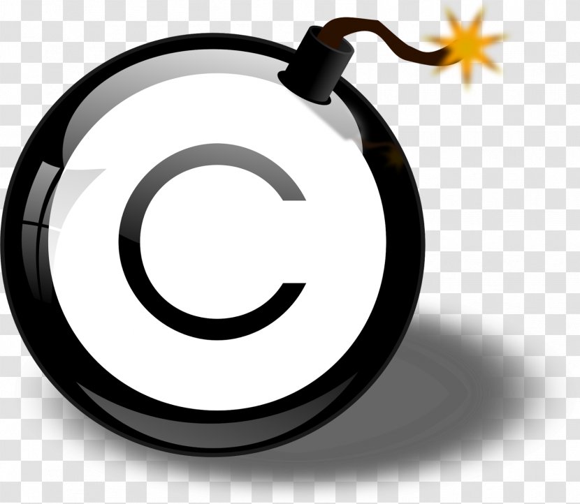 Bomb Copyright Symbol Clip Art - Notice - Copywright Transparent PNG
