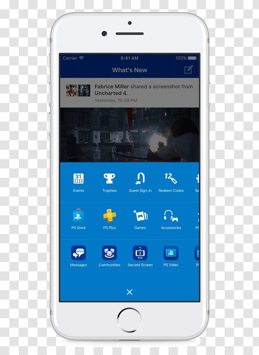 PlayStation 4 App Android - Communication Device - Playstation Button Transparent PNG