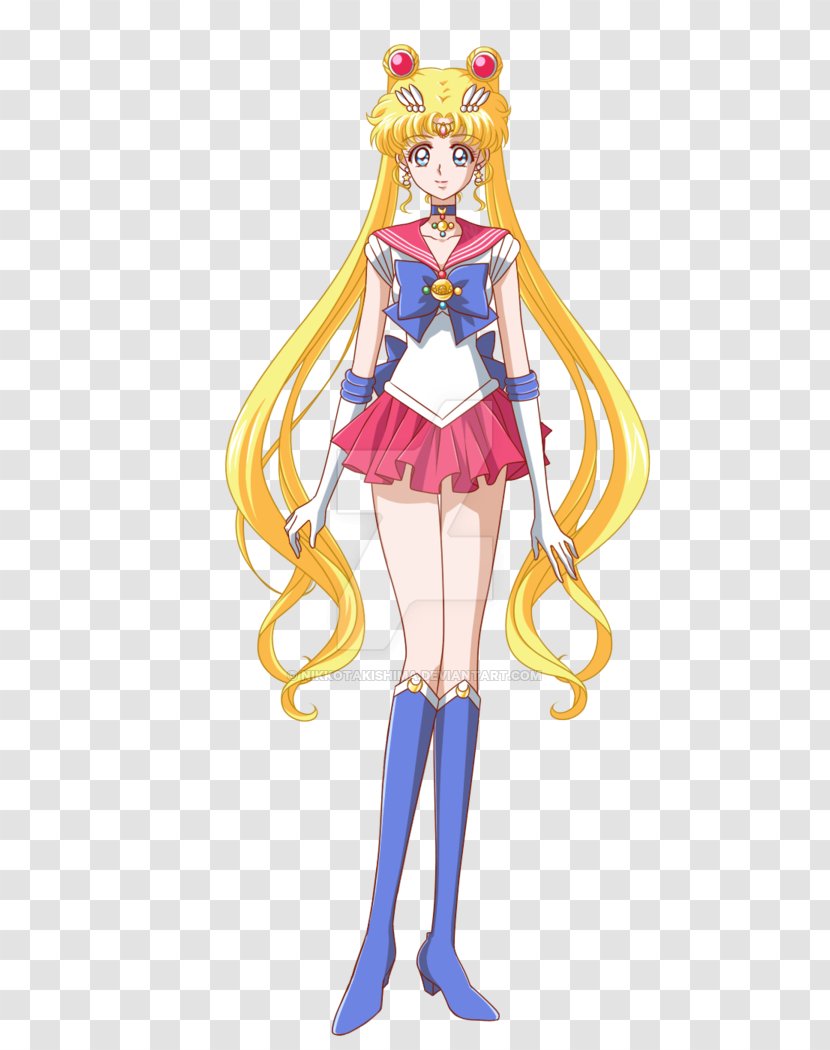 Sailor Moon Venus Chibiusa Mercury Senshi - Watercolor Transparent PNG