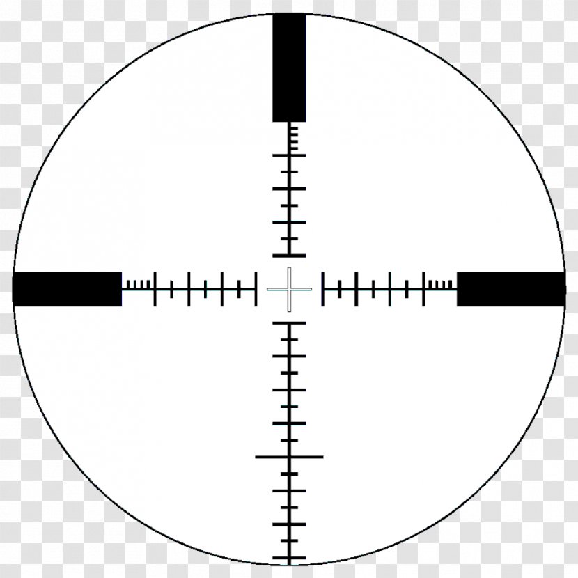 Reticle Telescopic Sight Milliradian Image - Text - Target Practice Transparent PNG