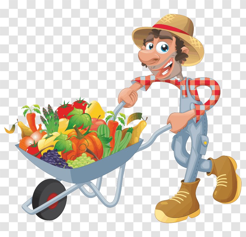 Farmer Fruit Cartoon - Comics - Vegetable Transparent PNG