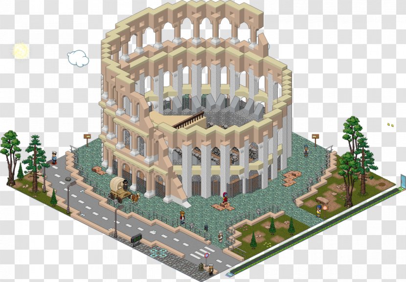 HabboInHabbo House Mixed-use - Excavator - Habbo Bg Transparent PNG