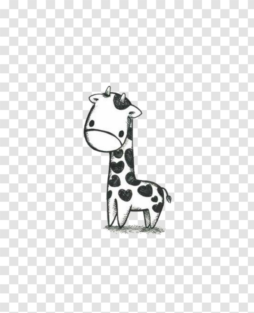 Baby Giraffe Drawing Sketch How To Draw - Cartoon Transparent PNG