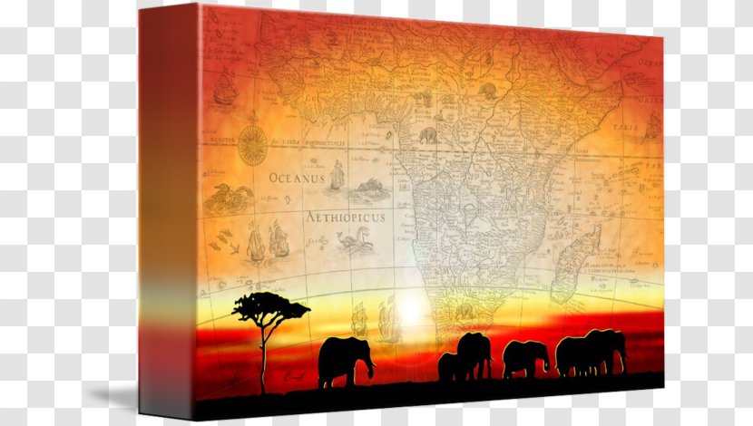 Painting Canvas Print Digital Art Printing - African Sunset Transparent PNG