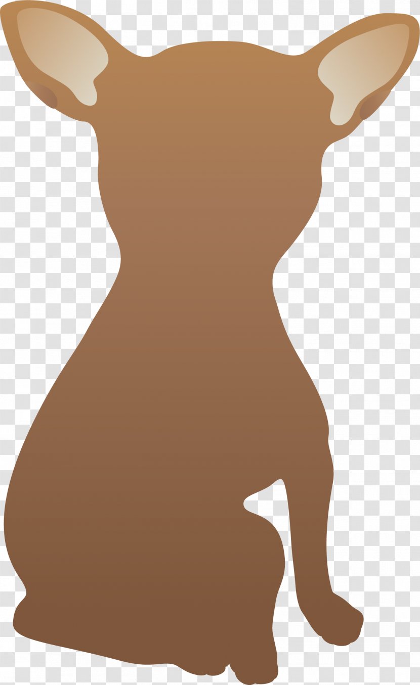 Chihuahua Puppy Live Television Clip Art - Vertebrate - Hand Painted Brown Transparent PNG