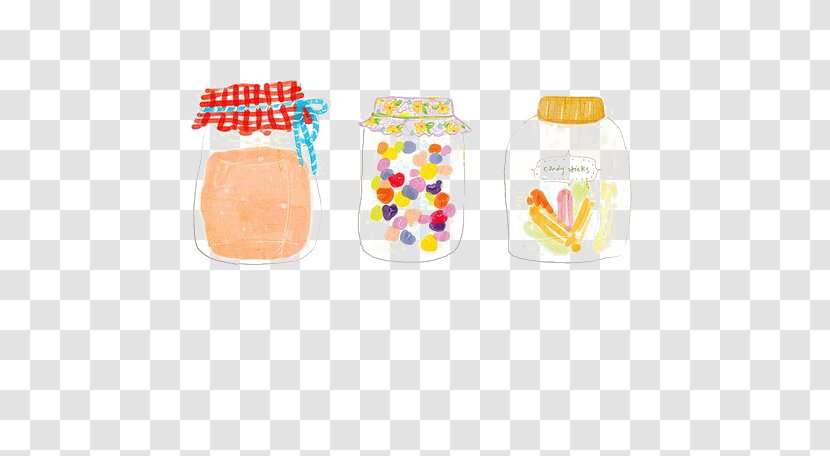 Drawing Watercolor Painting Jar - Hand-painted Transparent PNG