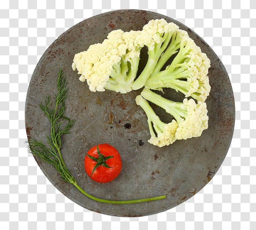 Broccoli Vegetarian Cuisine Tomato Cauliflower Vegetable - Garnish - With Transparent PNG