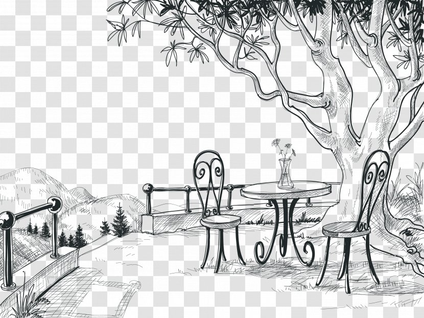 Royalty-free Sketch - Tree - Under The Table Transparent PNG