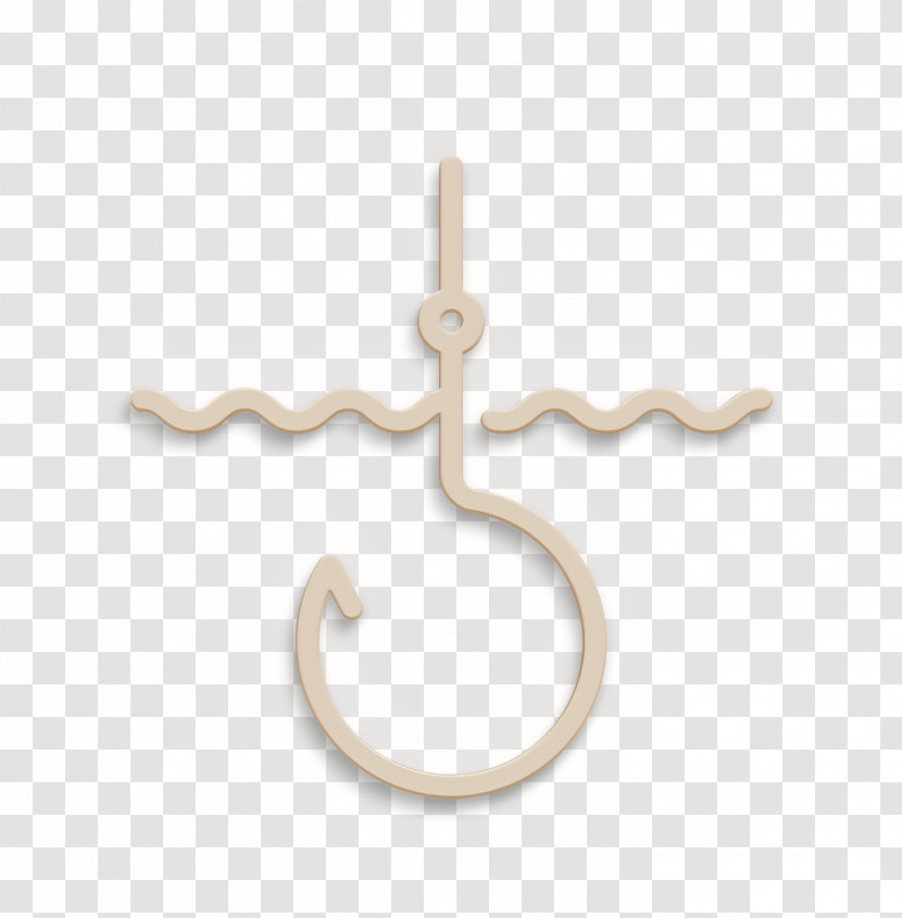 Linear Detailed Travel Elements Icon Hook Icon Transparent PNG