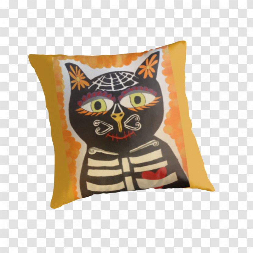 Throw Pillows Cushion Animal - Dia De Los Muertos Transparent PNG