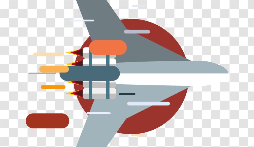 Airplane Clip Art - Technology - Hand-painted Aircraft Design Transparent PNG