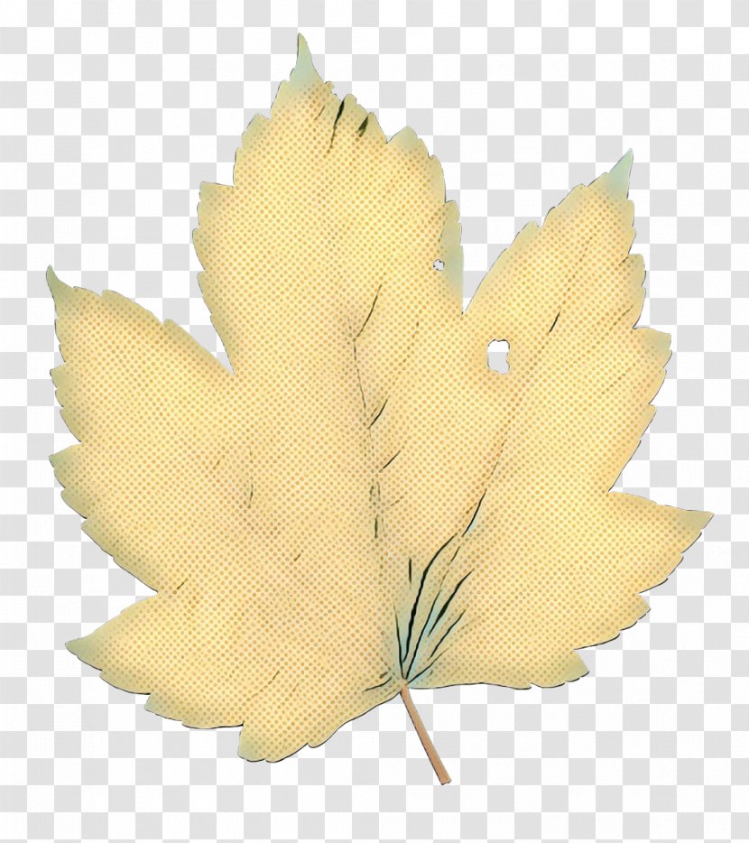 Cartoon Plane - Yellow - Maple Leaf Transparent PNG