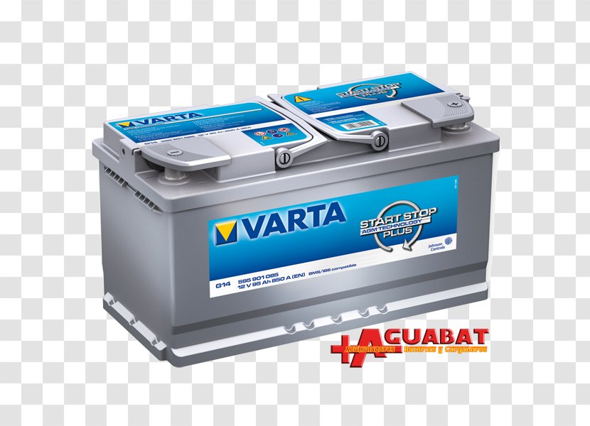 Car VARTA Automotive Battery VRLA Electric - Start Stop Transparent PNG