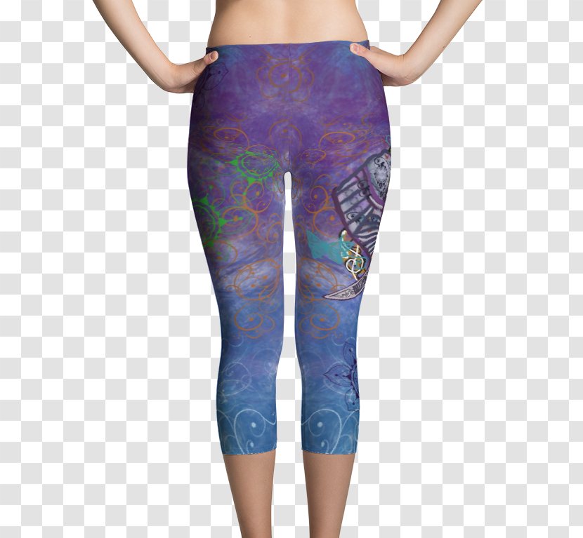 Leggings T-shirt Capri Pants Textile - Cartoon - Mock Up Transparent PNG