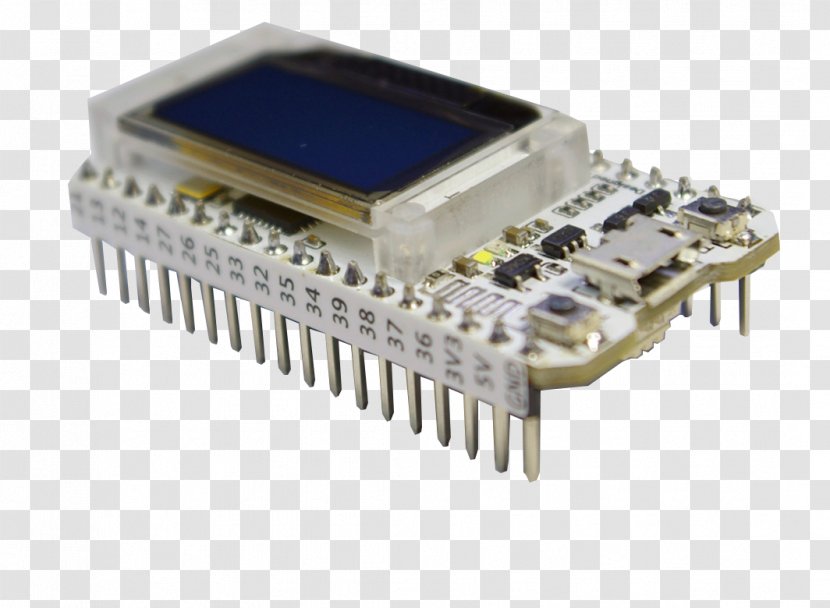 ESP32 Arduino Lorawan Wi-Fi OLED - Circuit Component - Bluetooth Transparent PNG
