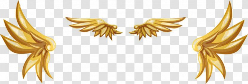 Gold - Designer - Golden Wings Transparent PNG