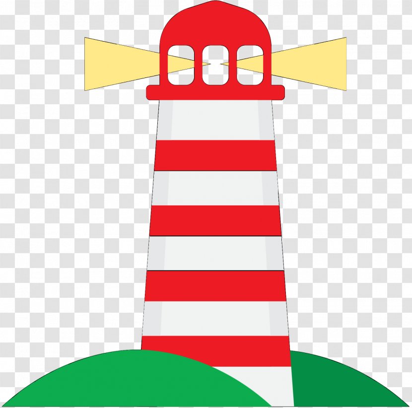 Clip Art Illustration Line RED.M - Lighthouse - Flag Transparent PNG